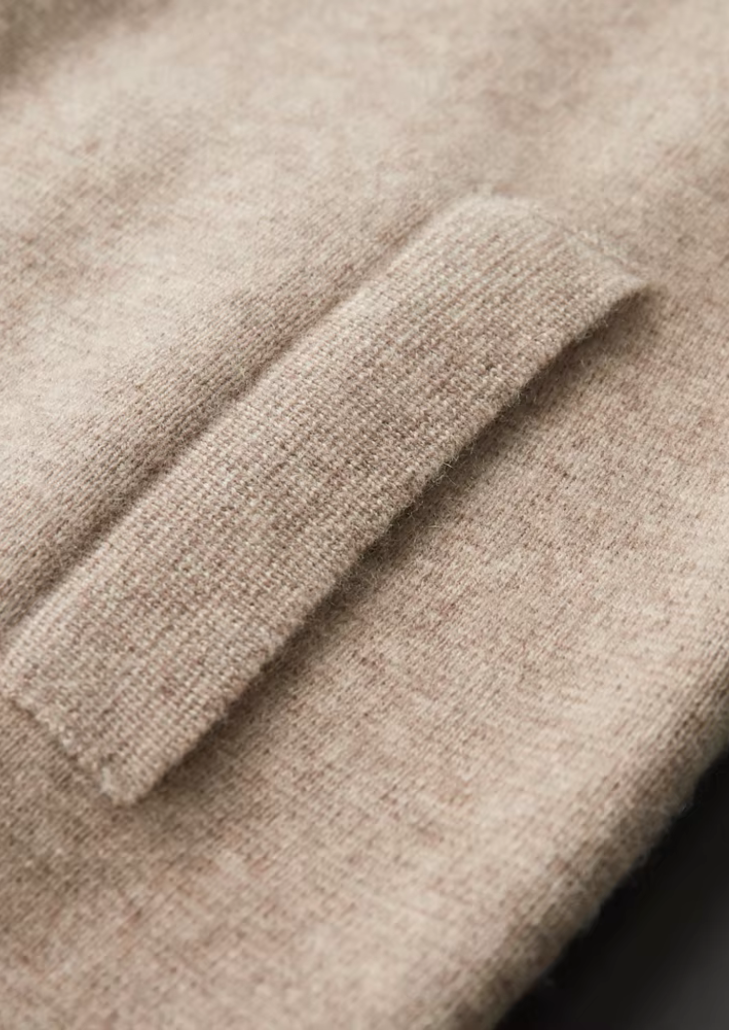 Extra-Fine Merino Wool Zipped Polo Knit Jacket