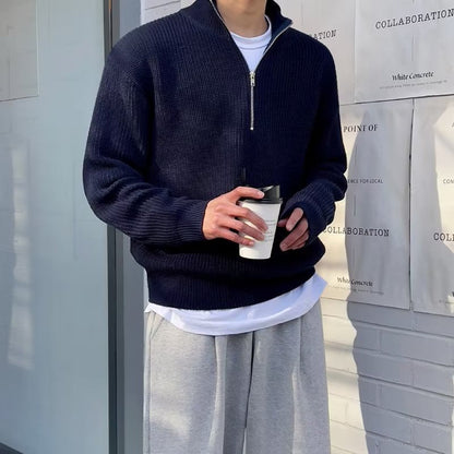 JEONJU Half-Zip Sweater