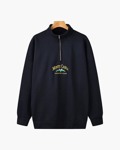 MONTE CARLO vintage quarter-zip sweater
